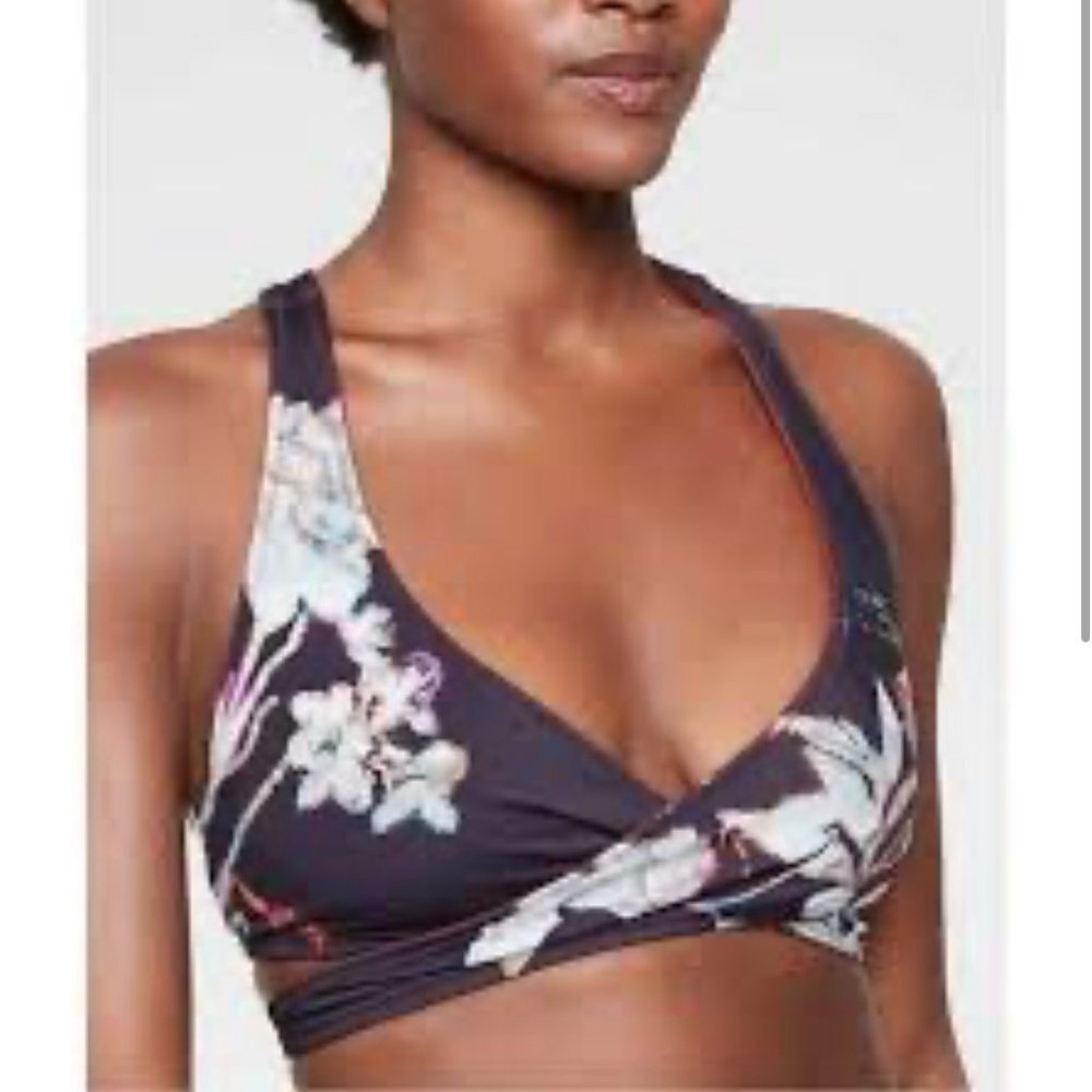 2/$20 Athleta Reversible Wrap Bikini Top XXS NWOT